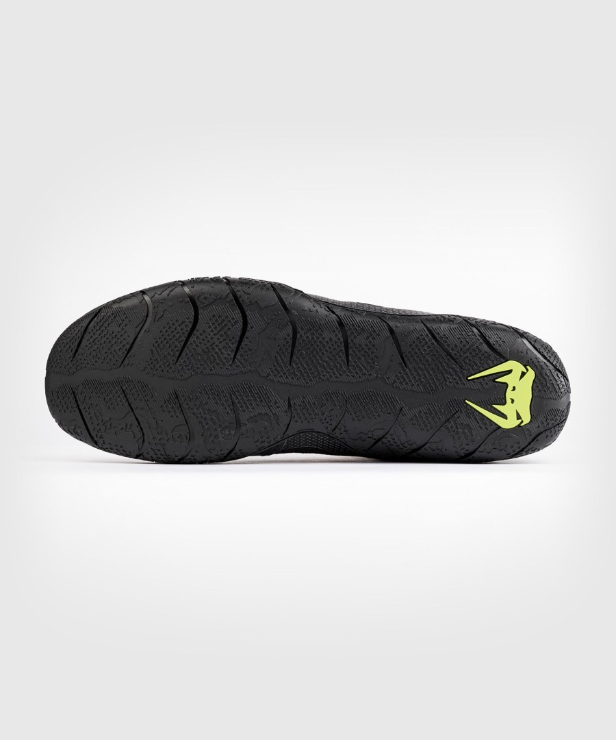 venum training camp 4.0 wrestling shoes - blackneon green